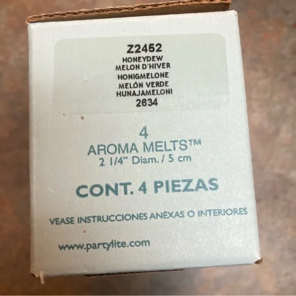 PartyLite HONEYDEW Z2452 Aroma Melts Pack Of 4 Tart Warmer Mint Green Old Stock - Picture 5 of 9